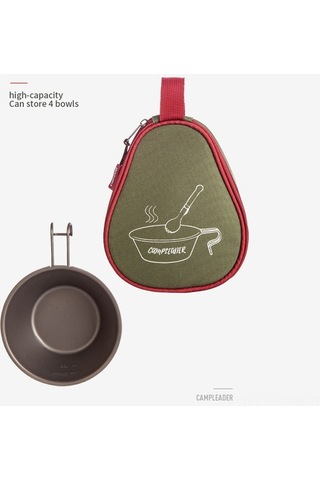 Maoyaya Kampanya Piknik Çantası - Oxford Kumaş Haki Haki