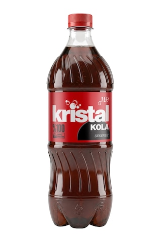 Kristal Kola Şekersiz Gazlı İçecek 1 L 12'li