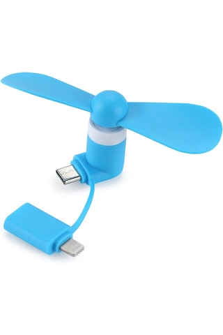 Caselka Telefon Soğutucu Mini Usb Fan Apple iPhone Uyumlu, İpad, Android 2'si 1 Arada Sessiz Çalışma, Taşınabilir Tasarım, Usb Bağlantılı, Mini Pervane Renk