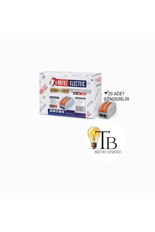 Horoz Electric Connector-2 Klemens 2 Kutuplu 20adet