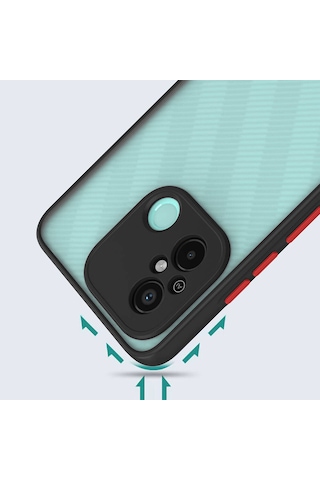Xiaomi Redmi 12c Kılıf Zore Hux Kapak Lacivert