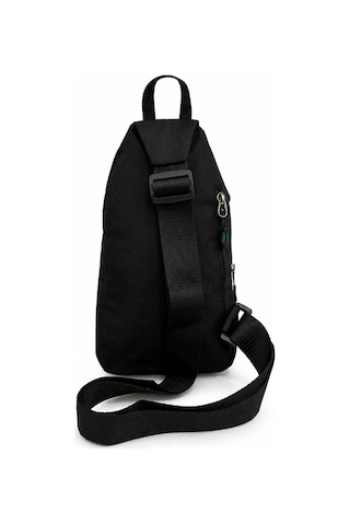Seventeen Unisex Spor Çok Bölmeli Çapraz Askılı Body Bag Siyah-haki Siyah-hakki