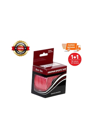 Kinopain Spor Bandı Kırmızı 5 M 1+1