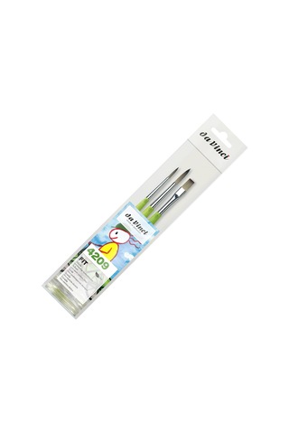 Fit Sentetik, Seri 4209, Set, 3 Fırça, Çok Yönlü, Akrilik, Gouche, Tempera, Kağıt Ve Karton İçin, Hobi Ve Okul İ