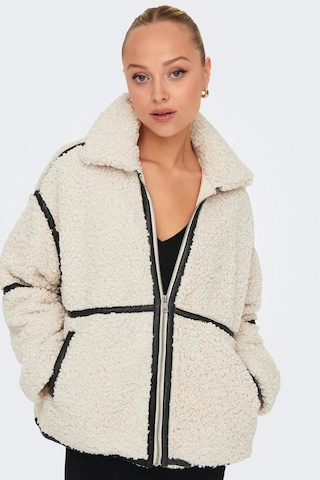 Only Kadın Teddy Ekru Peluş Mont - 15322440 Ekru