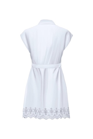 Onllou Lıfe Emb S/s Shırt Dress Ptm Beyaz Cok Renklı