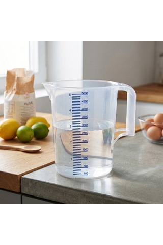 5 Litre Ölçü Kabı Şeffaf