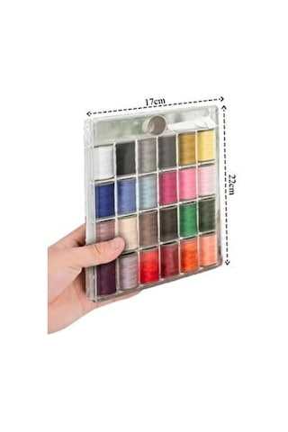 Dikiş Iplik Seti 24 Adt Dikiş Ipi Seti, 5 Adet Dikiş Iğnesi,yüksük, Dikiş Nakış Kiti,
