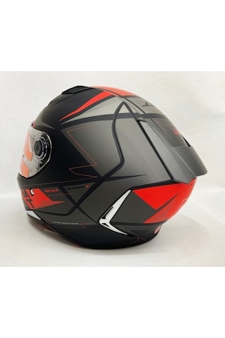 Mt Kask Revenge 2 Hatax B5 Mat Şeffaf Vizörlü V14b Kırmızı