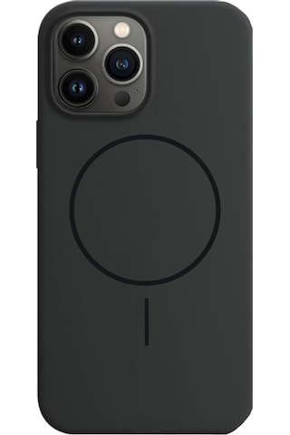Bikapak Magsense Apple Uyumlu iPhone 14 Pro Max Siyah Kapak Siyah