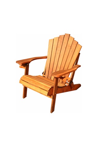 Salda Adirondack Katlanır Ahşap Bahçe Sandalyesi Ceviz