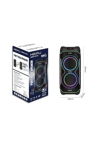 Hp 102 Taşınabilir Şarjlı Bluetooth Hoparlör 80 Rms 2 10 İnc Woofer-132898
