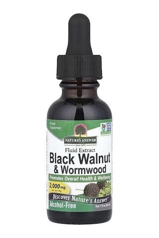 Black Walnut & Wormwood, Liquid Extract, Alcohol-free, 2000 Mg, 1 Fl Oz 30 Ml