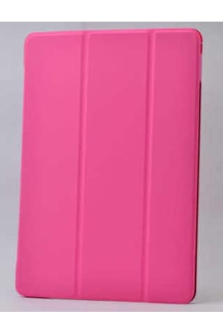 Galaxy Tab 4 10.1 T530 Uyumlu Zore Smart Cover Standlı 1-1 Kılıf-pembe Koyu Tablet Kılıfı