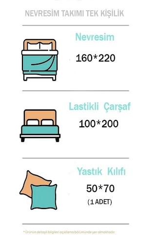 More Home Tek Kişilik Lastikli Çarşaf Seti + Yastık Kılıfı Gülkur