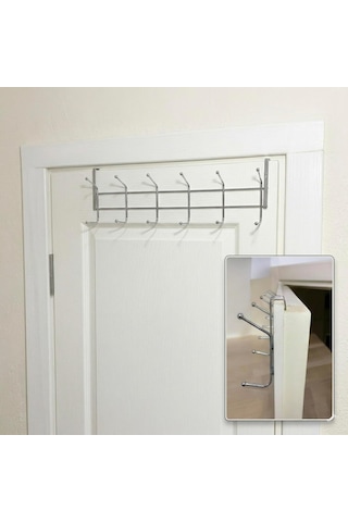 3 Adet Eski Tip Dar Kulaklı Kapı Arkası Askısı, Krom Kapı Arkası Askısı, 12 Topçuklu Askı, Paslanmaz Kapı Ü Diğer
