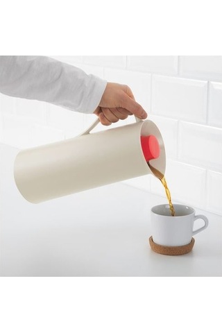Termos Bej-nar Çiçeği Meridyendukkan 1 Lt 30 Cm Termos Kulplu