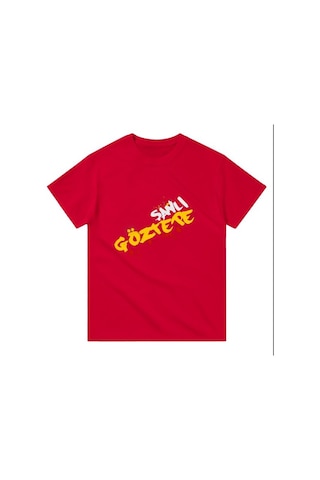 Göztepe Şanlı Kısa Kollu Bisiklet Yaka T-shirt KIrmızı