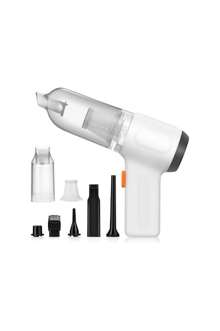 Jeehugo Aumotop Cv103 El Tipi Araç Süpürgesi: Toz Alma, Vakumlama, Üfleme, Lastik Şarj Etme, Filtreli, Type-c Şarjlı