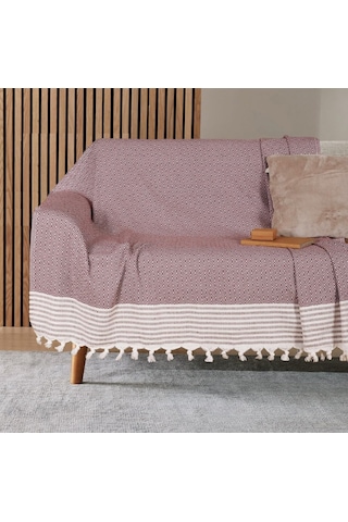 Buldan İşi Kaymaz Pamuklu 2'li Koltuk Örtüsü 170x210 Cm Kaliteli Koltuk Şalı Çekyat Kanepe Örtüsü 2 Adet M Çok Renkli
