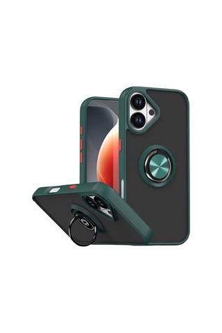 Apple İphone 17 İçin Kamera Korumalı Yüzüklü Kılıf - Leke Tutmaz Mat Ve Dayanıklı Yapı