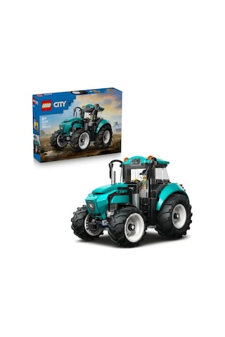 City Traktör 60498 6 Yaş Ve Üzeri Erkek Ve Kız Çocuklar İçin Çiftçi Minifigürü İçeren Yaratıcı Dekorat