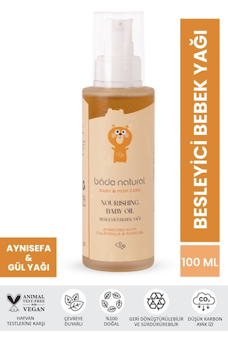 Bade Natural Besleyici ve Rahatlatıcı Bebek Yağı 100 ml