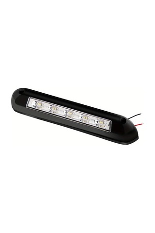 Boatshop1 Siyah 12v 24v Led Karavan Duvar Lambası Çok Renkli Abs Dış İç Aydınlatma Rv Veranda