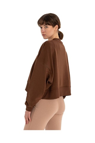 Inguz Oversize Sweatshirt Kahverengi