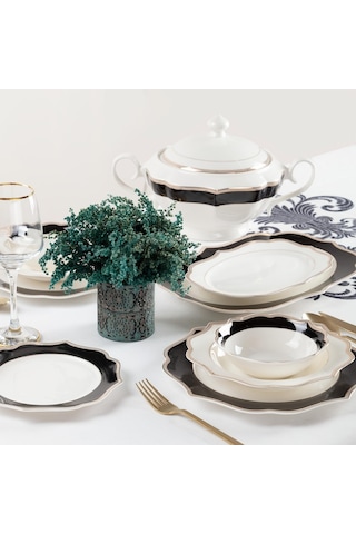 Bernardo Black Elıza 57 Parça Yemek Takımı
