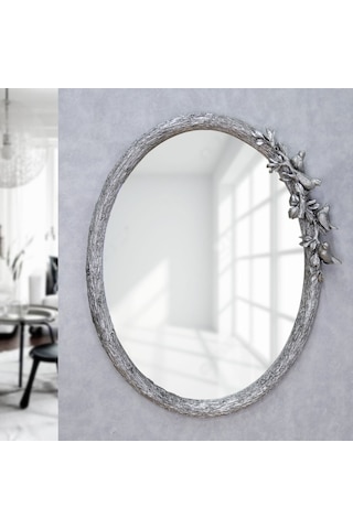 Kuş Figürlü Ayna Gümüş