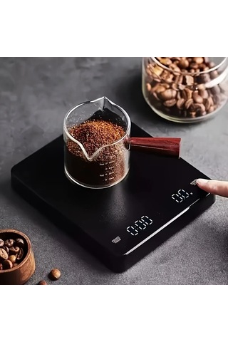 Xuweiwei Siyah Ck2150 Yüksek Hassasiyetli Dijital Mutfak Tartısı Lcd Ekran Otomatik Kapanma 6.61lb 0.1g Pil İle Çalışan Çok Fonksiyonlu Bar Siyah