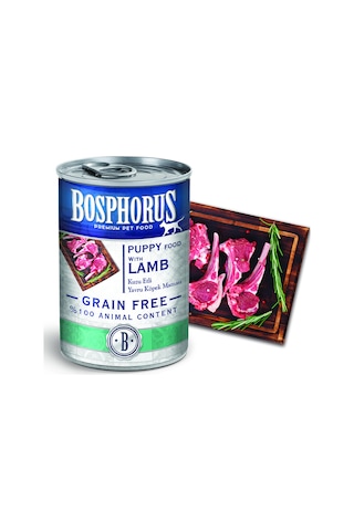 Bosphorus Kuzu Etli Yavru Köpek Konserve Maması 48 X 415 Gr Parça Etli