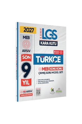 2026 LGS 8.Sınıf TÜRKÇE Karakutu MEB Çıkmış Soru Modülü Video/PDF Çözümlü Konu Konu Son 9 Yıl