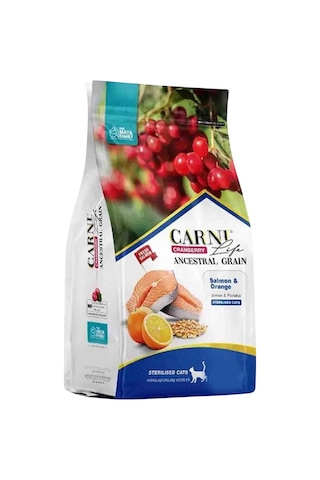 Carni Life Az Tahıllı Somon ve Portakallı Kısırlaştırılmış Kedi Maması 12 KG