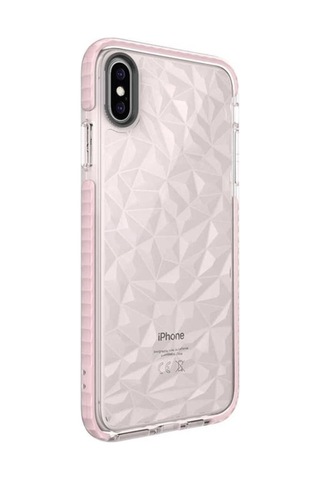 Apple Uyumlu iPhone Xs 5.8 Kılıf Zore Buzz Kapak Pembe