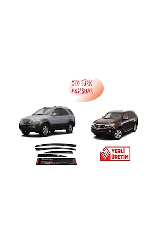 Kia Sorento 2007-2014 Mugen Cam Rüzgarlığı Ön-Arka Sunplex