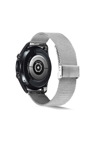 Gear S3 Uyumlu Krd-45 22mm Metal Zore Kordon-gümüş