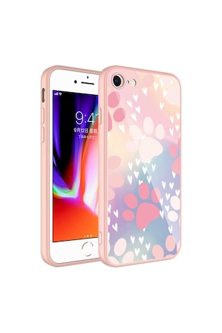 Apple Uyumlu iPhone Se 2022 İle Kılıf Kedi Köpek Patili Temalı Telefon Kılıfı Kapak