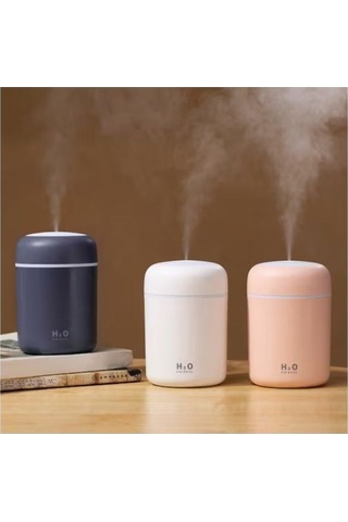 Led Işıklı Mini Nemlendirici Usb Aromaterapi Difüzör, Sessiz Buhar Makinesi