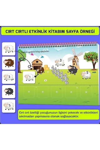 Yükselen Zeka 16-24 Ay Cırt Cırtlı Etkinlik Kitabım