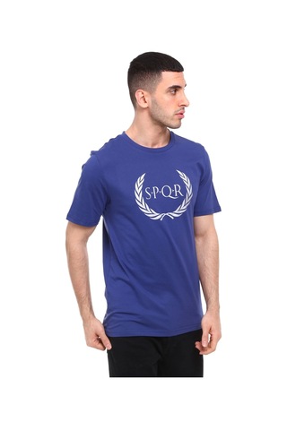 Spqr Erkek Pamuk T-shirt Ares İndigo İndigo