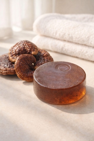 Reishi  El Yapımı Doğal Oval Sabun - 100 Gr Reishi
