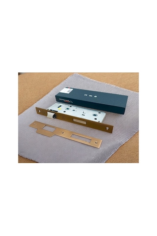 Özen Handles Mat Antik Sarı İç Kapı Gömme Wc Banyo Kilit 40/90/23 Kare 40 Mm 1 Adet