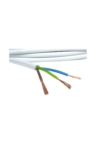 Elektrik Kablosu 3x1.5 Mm Ttr Kablo 10m Bakır İletkenli Yüksek Performans