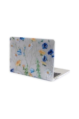 Macbook Pro Retina 13 İnç Kılıf A1425 A1502 Uyumlu Tropikal Yaprak Ve Çiçek Desenli Sert Kapak Hard Case İnce Hafif Laptop Koruyucu R-622