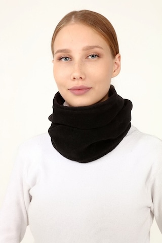 Seva Unisex Siyah Polar Boyunluk Ve Bere