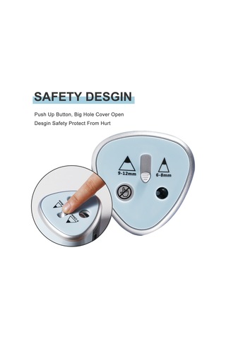 Ruicoo Otomatik Çift Delikli Güneş Sistemi Kalem Kesici - Öğrenci Ve Sanatçılar İçin Dayanıklı Gümüş