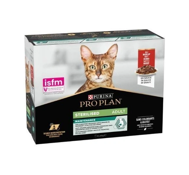 Pro Plan Maintenance Pouch Sığır Etli Kısırlaştırılmış Yetişkin Kedi Yaş Maması 85 G