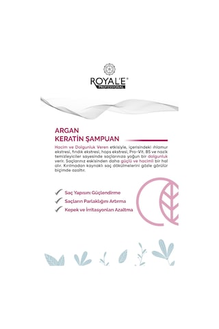 Royale Professional Bakım Etkili Besleyici Saç Parfümü 250 Ml + Argan Keratin Şampuan 500 Ml